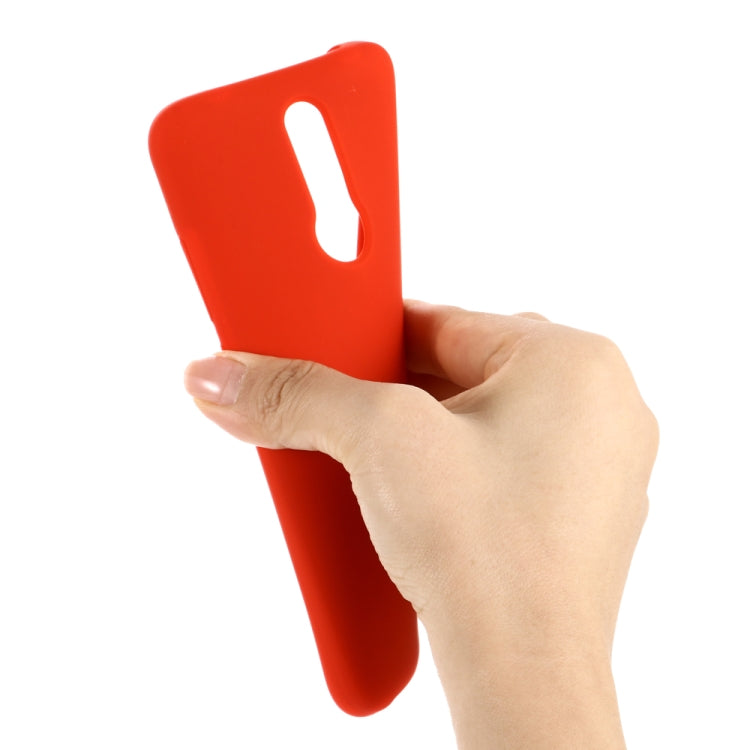 For Xiaomi Redmi 8 Solid Color Liquid Silicone Dropproof Full Coverage Protective Case