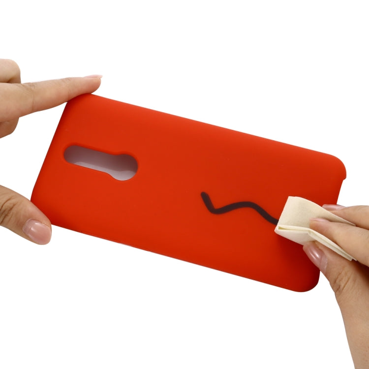 For Xiaomi Redmi 8 Solid Color Liquid Silicone Dropproof Full Coverage Protective Case