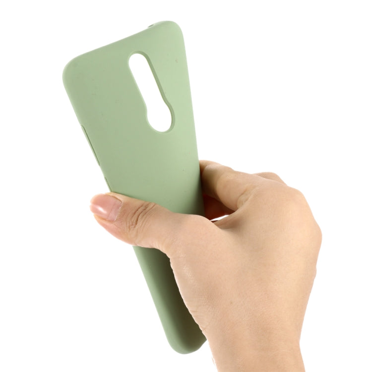 For Xiaomi Redmi 8 Solid Color Liquid Silicone Dropproof Full Coverage Protective Case