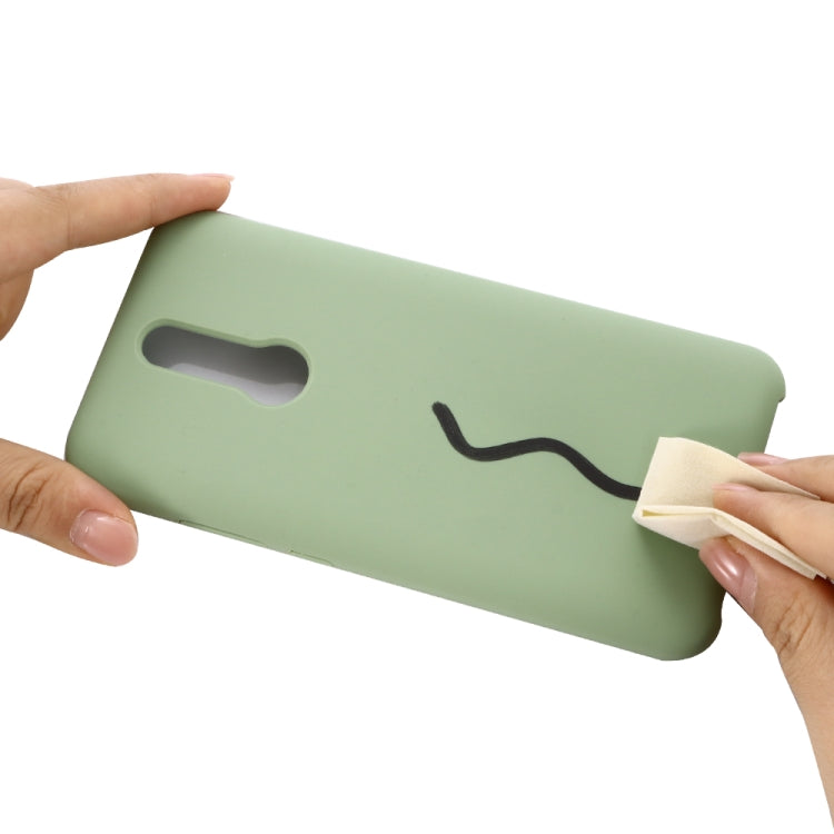 For Xiaomi Redmi 8 Solid Color Liquid Silicone Dropproof Full Coverage Protective Case