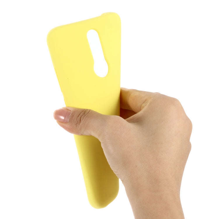 For Xiaomi Redmi 8 Solid Color Liquid Silicone Dropproof Full Coverage Protective Case