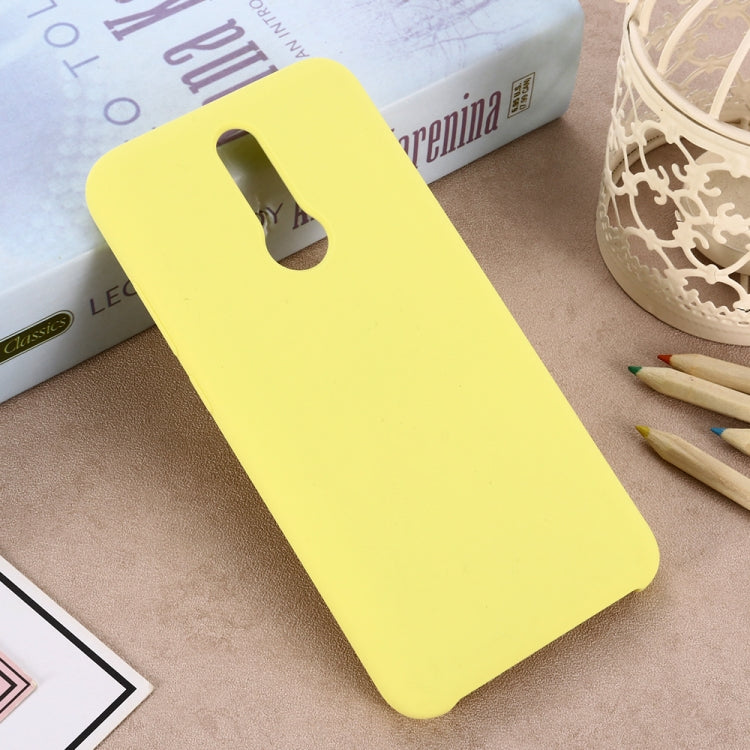 For Xiaomi Redmi 8 Solid Color Liquid Silicone Dropproof Full Coverage Protective Case