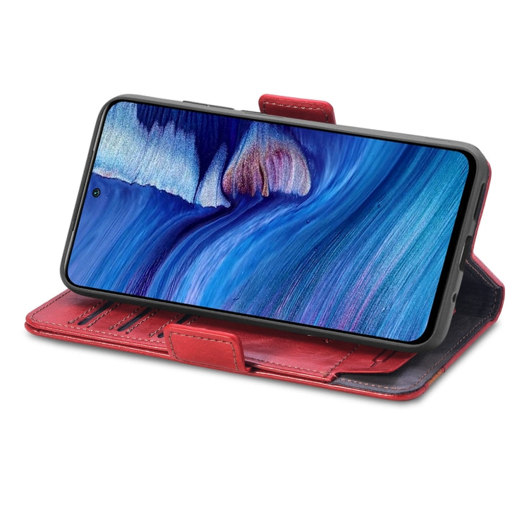 For Xiaomi Redmi Note 10 5G CaseNeo Business Splicing Dual Magnetic Buckle Horizontal Flip PU Leather Case with Holder & Card Slots & Wallet