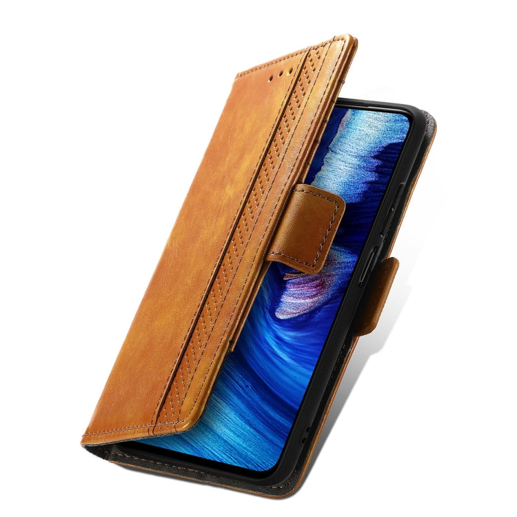 For Xiaomi Redmi Note 10 5G CaseNeo Business Splicing Dual Magnetic Buckle Horizontal Flip PU Leather Case with Holder & Card Slots & Wallet