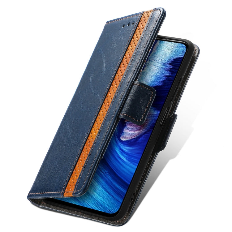 For Xiaomi Redmi Note 10 5G CaseNeo Business Splicing Dual Magnetic Buckle Horizontal Flip PU Leather Case with Holder & Card Slots & Wallet