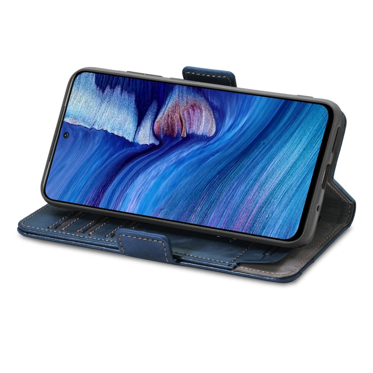 For Xiaomi Redmi Note 10 5G CaseNeo Business Splicing Dual Magnetic Buckle Horizontal Flip PU Leather Case with Holder & Card Slots & Wallet