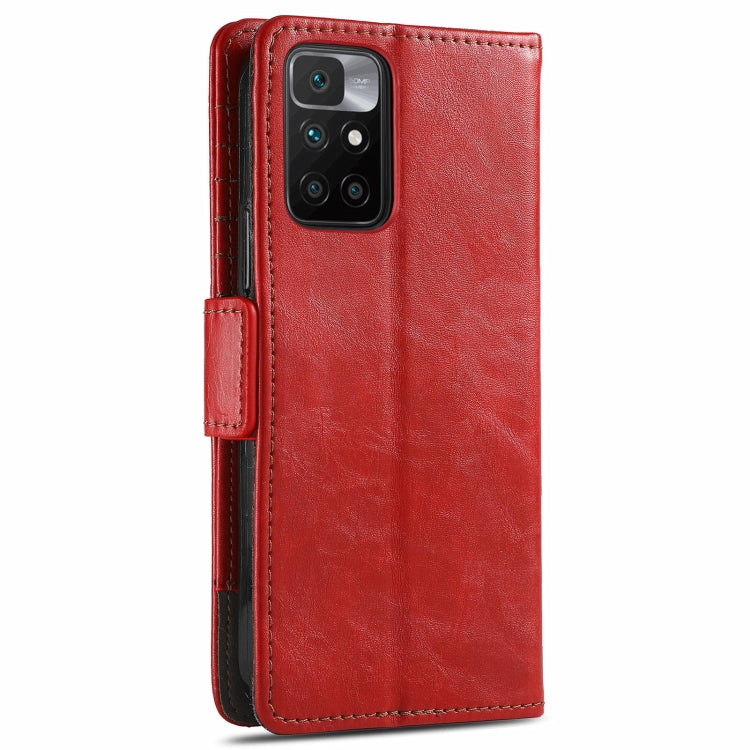 For Xiaomi Redmi 10 CaseNeo Business Splicing Dual Magnetic Buckle Horizontal Flip PU Leather Case with Holder & Card Slots & Wallet