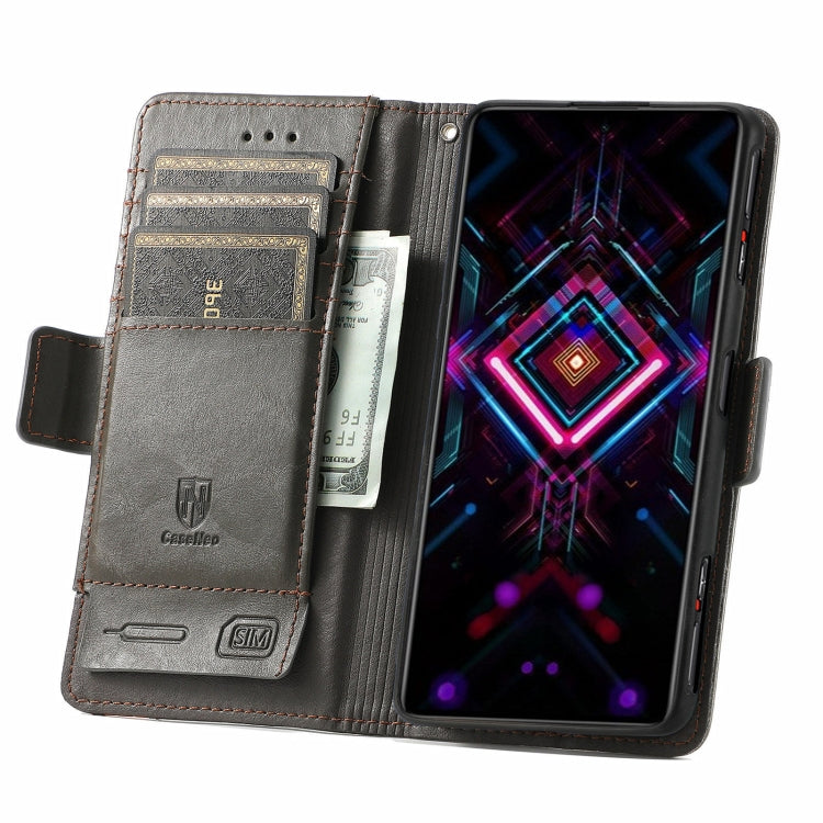 For Xiaomi Redmi K40 Gaming CaseNeo Business Splicing Dual Magnetic Buckle Horizontal Flip PU Leather Case with Holder & Card Slots & Wallet