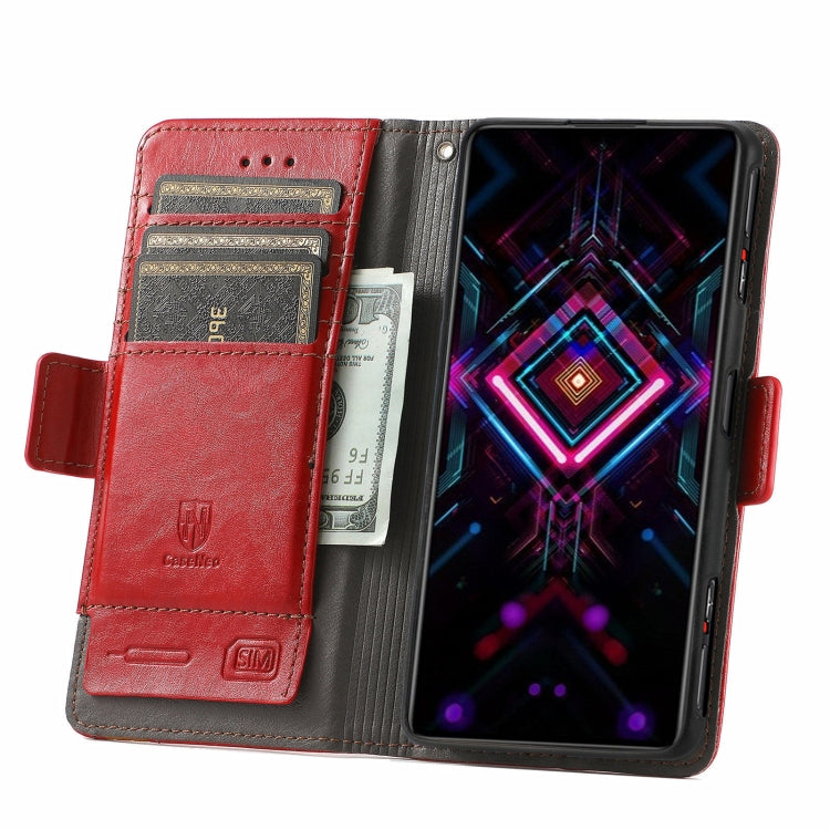 For Xiaomi Redmi K40 Gaming CaseNeo Business Splicing Dual Magnetic Buckle Horizontal Flip PU Leather Case with Holder & Card Slots & Wallet
