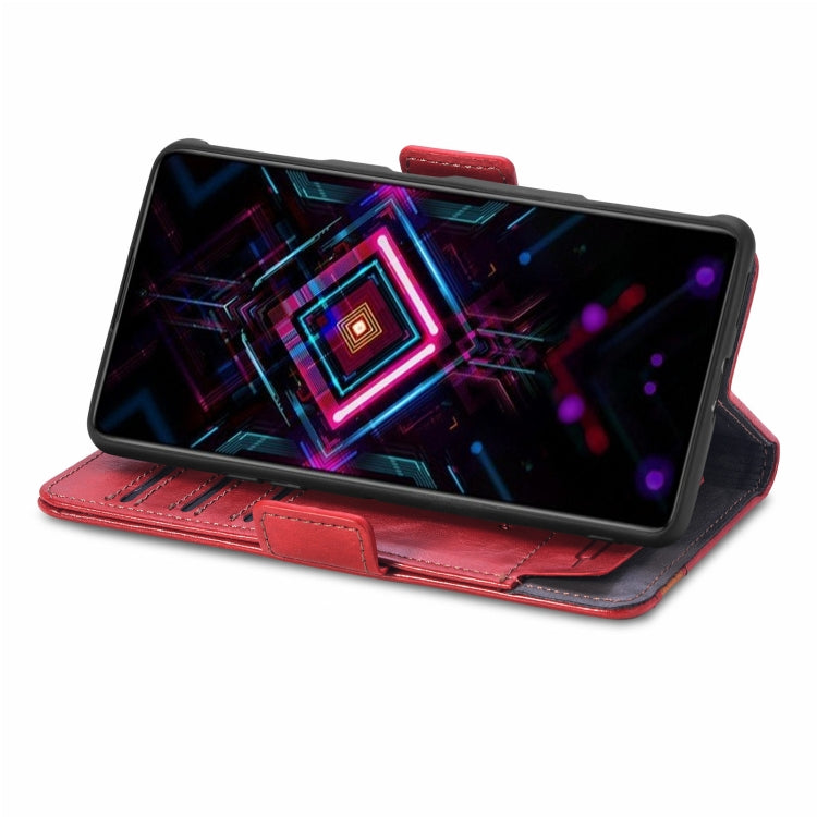 For Xiaomi Redmi K40 Gaming CaseNeo Business Splicing Dual Magnetic Buckle Horizontal Flip PU Leather Case with Holder & Card Slots & Wallet