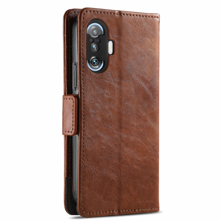 For Xiaomi Redmi K40 Gaming CaseNeo Business Splicing Dual Magnetic Buckle Horizontal Flip PU Leather Case with Holder & Card Slots & Wallet