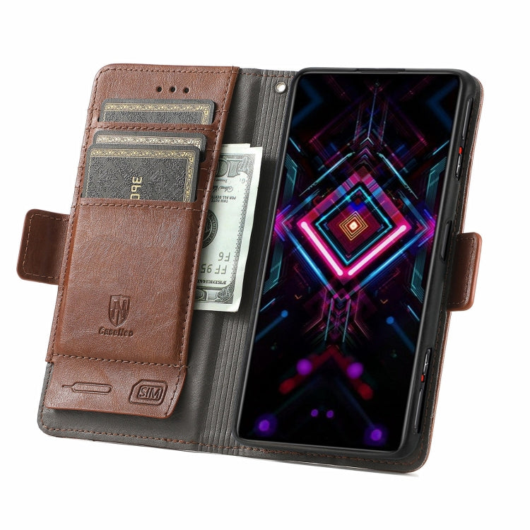 For Xiaomi Redmi K40 Gaming CaseNeo Business Splicing Dual Magnetic Buckle Horizontal Flip PU Leather Case with Holder & Card Slots & Wallet