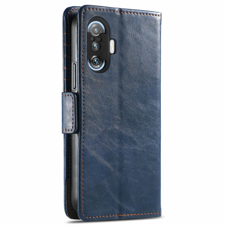 For Xiaomi Redmi K40 Gaming CaseNeo Business Splicing Dual Magnetic Buckle Horizontal Flip PU Leather Case with Holder & Card Slots & Wallet