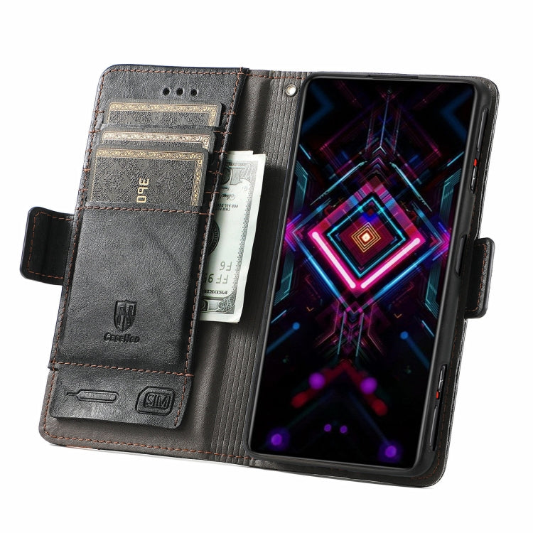 For Xiaomi Redmi K40 Gaming CaseNeo Business Splicing Dual Magnetic Buckle Horizontal Flip PU Leather Case with Holder & Card Slots & Wallet