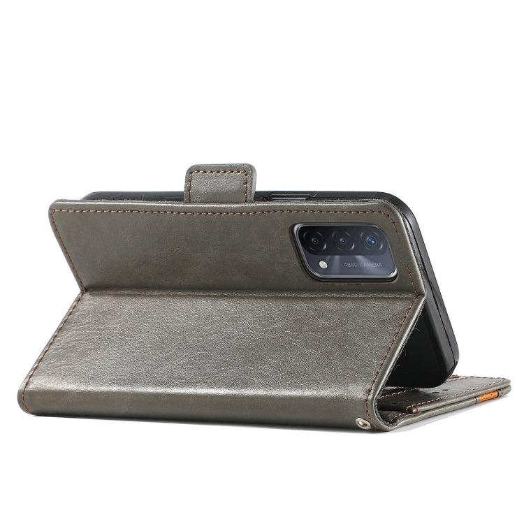 For OPPO A93 5G CaseNeo Business Splicing Dual Magnetic Buckle Horizontal Flip PU Leather Case with Holder & Card Slots & Wallet