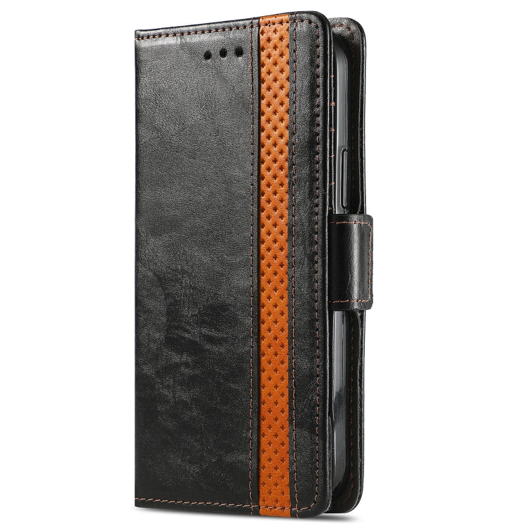 For OPPO A93 5G CaseNeo Business Splicing Dual Magnetic Buckle Horizontal Flip PU Leather Case with Holder & Card Slots & Wallet