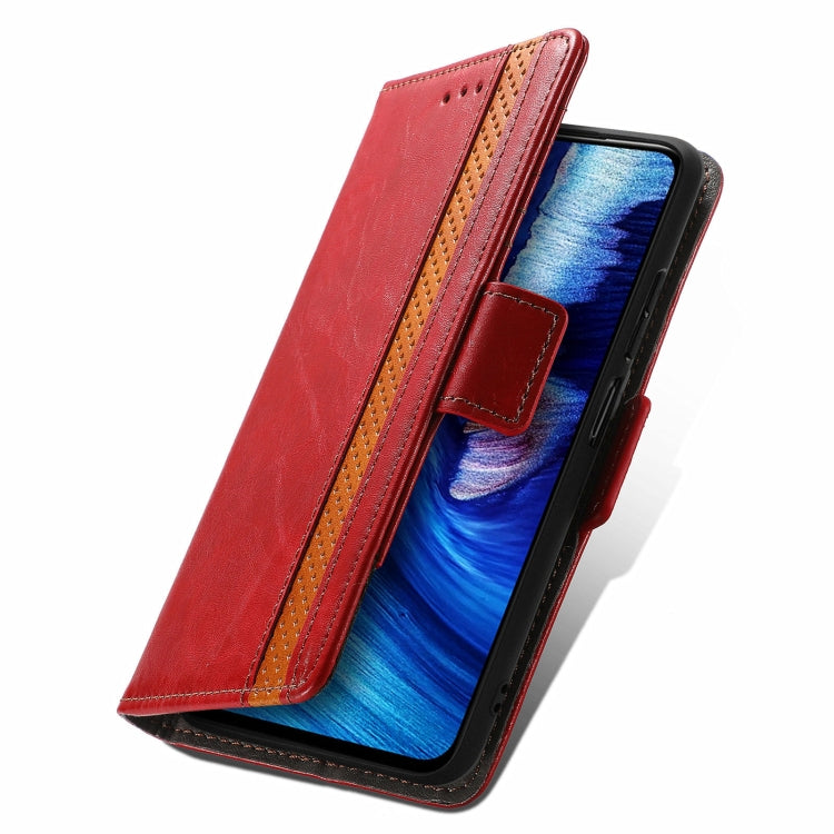 For Xiaomi Redmi Note 10 JP Edition CaseNeo Business Splicing Dual Magnetic Buckle Horizontal Flip PU Leather Case with Holder & Card Slots & Wallet