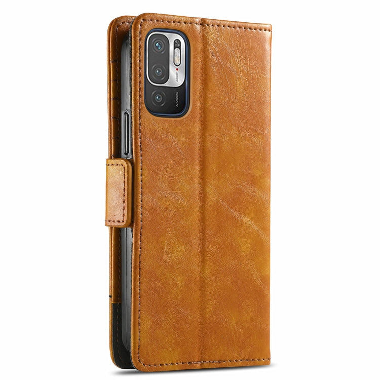 For Xiaomi Redmi Note 10 JP Edition CaseNeo Business Splicing Dual Magnetic Buckle Horizontal Flip PU Leather Case with Holder & Card Slots & Wallet