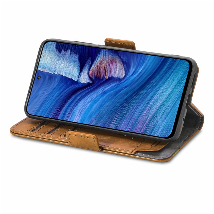 For Xiaomi Redmi Note 10 JP Edition CaseNeo Business Splicing Dual Magnetic Buckle Horizontal Flip PU Leather Case with Holder & Card Slots & Wallet