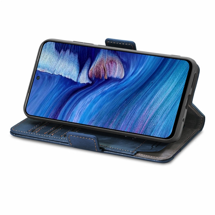 For Xiaomi Redmi Note 10 JP Edition CaseNeo Business Splicing Dual Magnetic Buckle Horizontal Flip PU Leather Case with Holder & Card Slots & Wallet