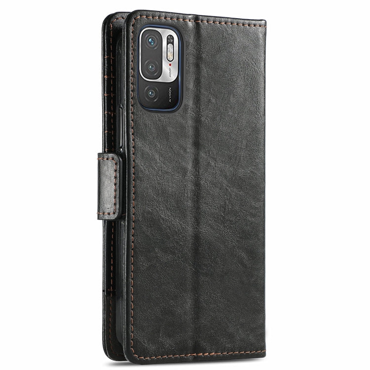 For Xiaomi Redmi Note 10 JP Edition CaseNeo Business Splicing Dual Magnetic Buckle Horizontal Flip PU Leather Case with Holder & Card Slots & Wallet