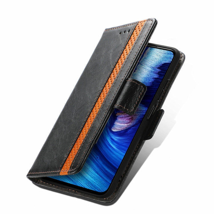 For Xiaomi Redmi Note 10 JP Edition CaseNeo Business Splicing Dual Magnetic Buckle Horizontal Flip PU Leather Case with Holder & Card Slots & Wallet