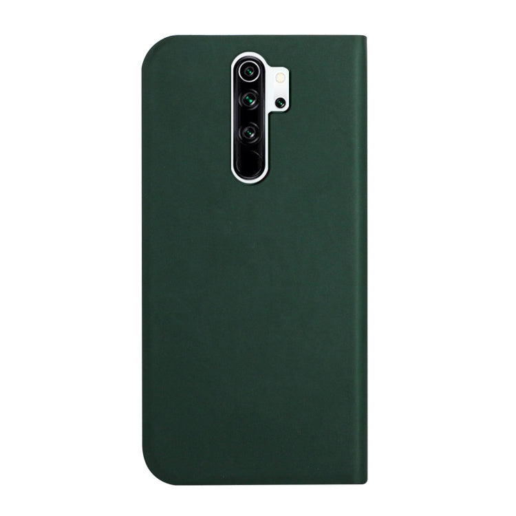 For Xiaomi Redmi 9 3-Folding Ultrathin Skin Feel Magnetic Solid Color Horizontal Flip Leather Case with Holder