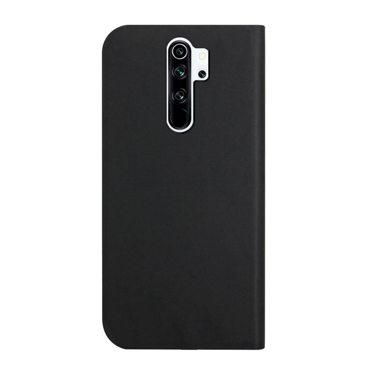 For Xiaomi Redmi Note 8 Pro 3-Folding Ultrathin Skin Feel Magnetic Solid Color Horizontal Flip Leather Case with Holder