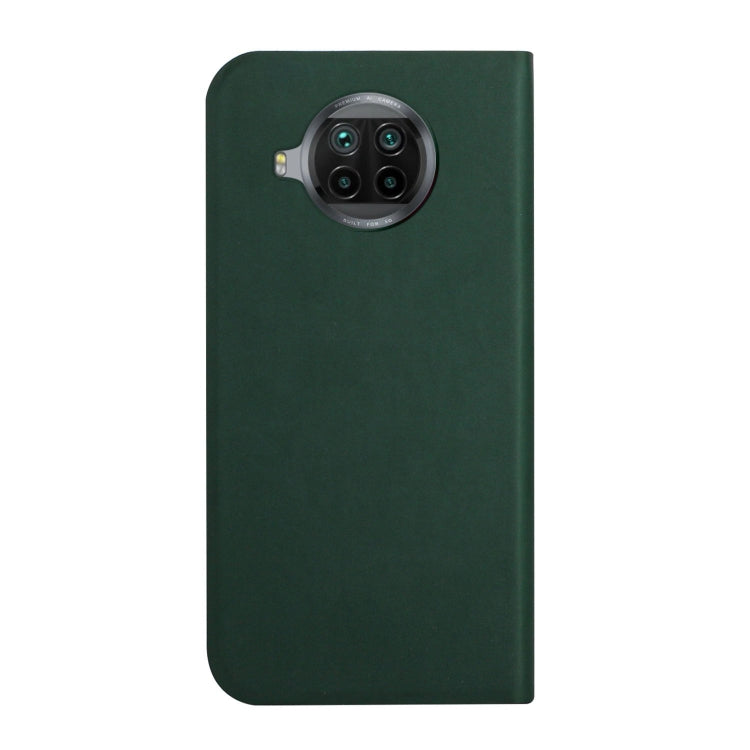 For Xiaomi Mi 10T Lite 5G 3-Folding Ultrathin Skin Feel Magnetic Solid Color Horizontal Flip Leather Case with Holder