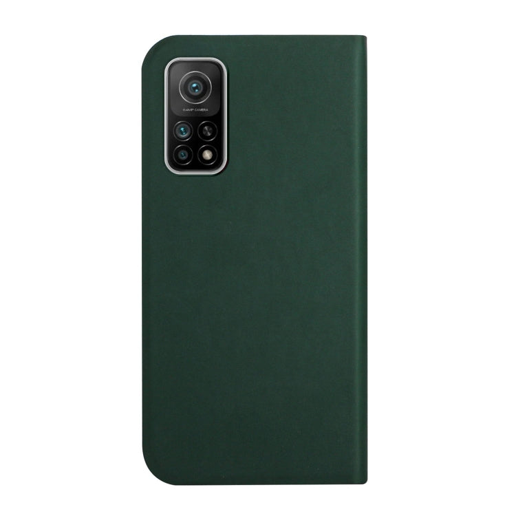 For Xiaomi Mi 10T 5G / 10T Pro 5G 3-Folding Ultrathin Skin Feel Magnetic Solid Color Horizontal Flip Leather Case with Holder