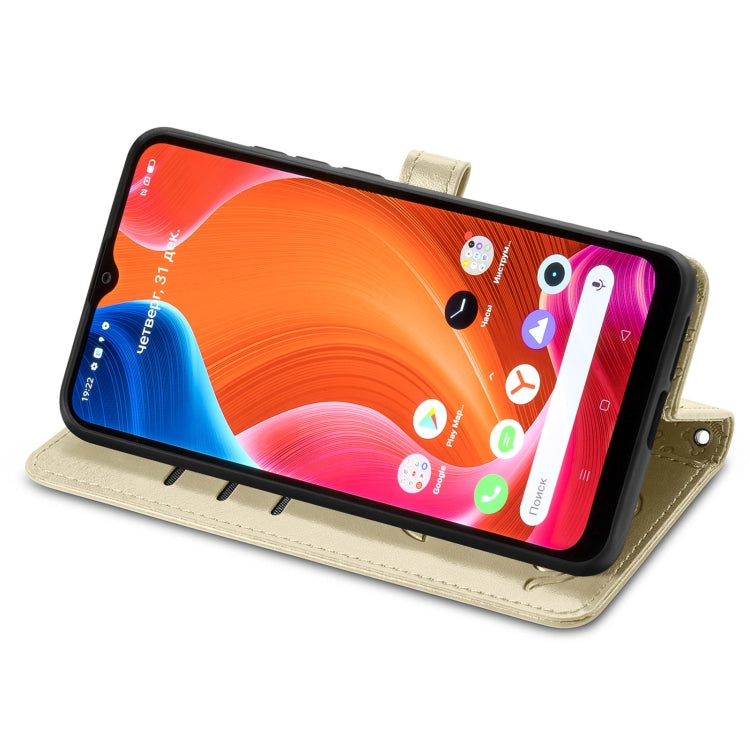 For OPPO Realme C20 Lovely Cat and Dog Embossing Pattern Horizontal Flip Leather Case , with Holder & Card Slots & Wallet & Cartoon Clasp & Lanyard