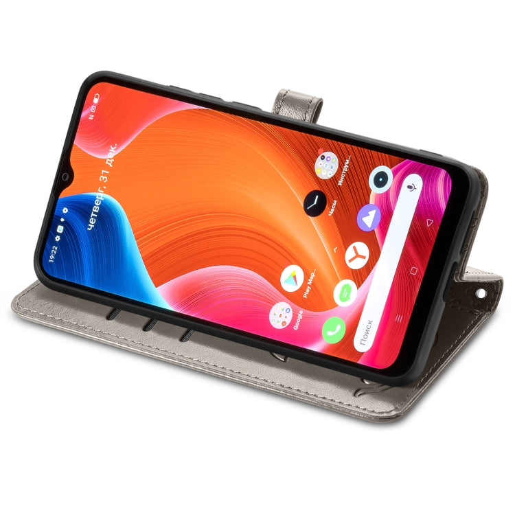 For OPPO Realme C20 Lovely Cat and Dog Embossing Pattern Horizontal Flip Leather Case , with Holder & Card Slots & Wallet & Cartoon Clasp & Lanyard