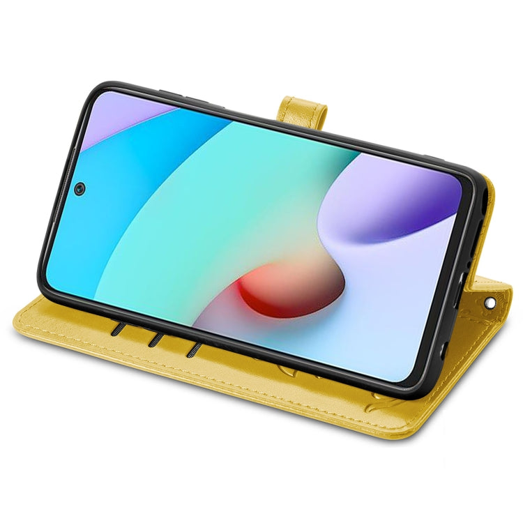 For Xiaomi Redmi 10 Lovely Cat and Dog Embossing Pattern Horizontal Flip Leather Case , with Holder & Card Slots & Wallet & Cartoon Clasp & Lanyard