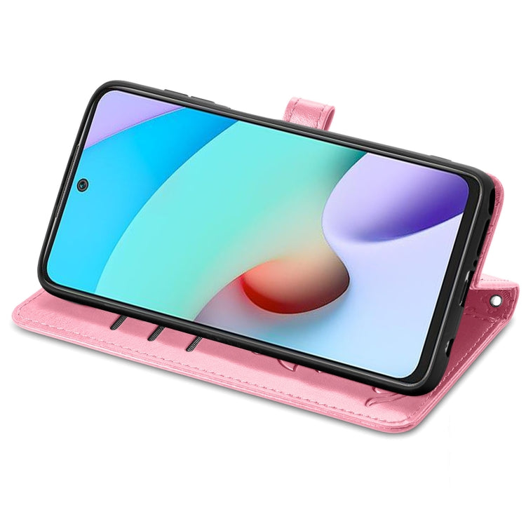 For Xiaomi Redmi 10 Lovely Cat and Dog Embossing Pattern Horizontal Flip Leather Case , with Holder & Card Slots & Wallet & Cartoon Clasp & Lanyard