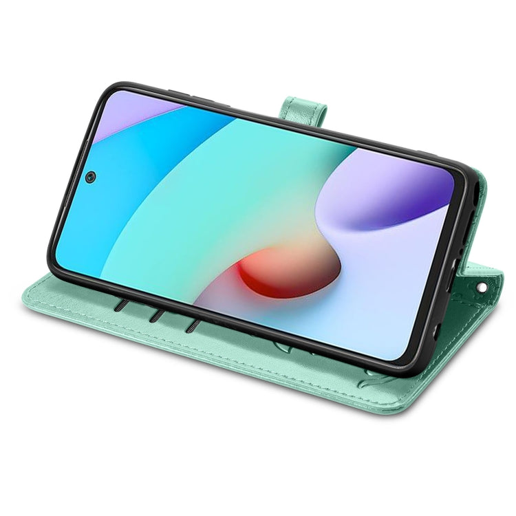 For Xiaomi Redmi 10 Lovely Cat and Dog Embossing Pattern Horizontal Flip Leather Case , with Holder & Card Slots & Wallet & Cartoon Clasp & Lanyard