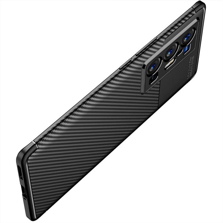 For vivo X70 Pro+ Carbon Fiber Texture Shockproof TPU Case