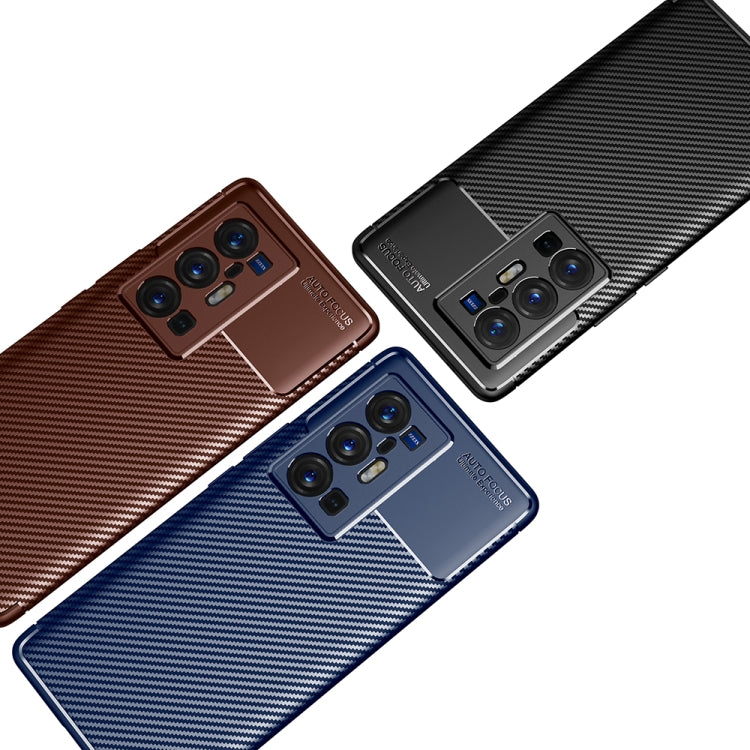 For vivo X70 Pro+ Carbon Fiber Texture Shockproof TPU Case