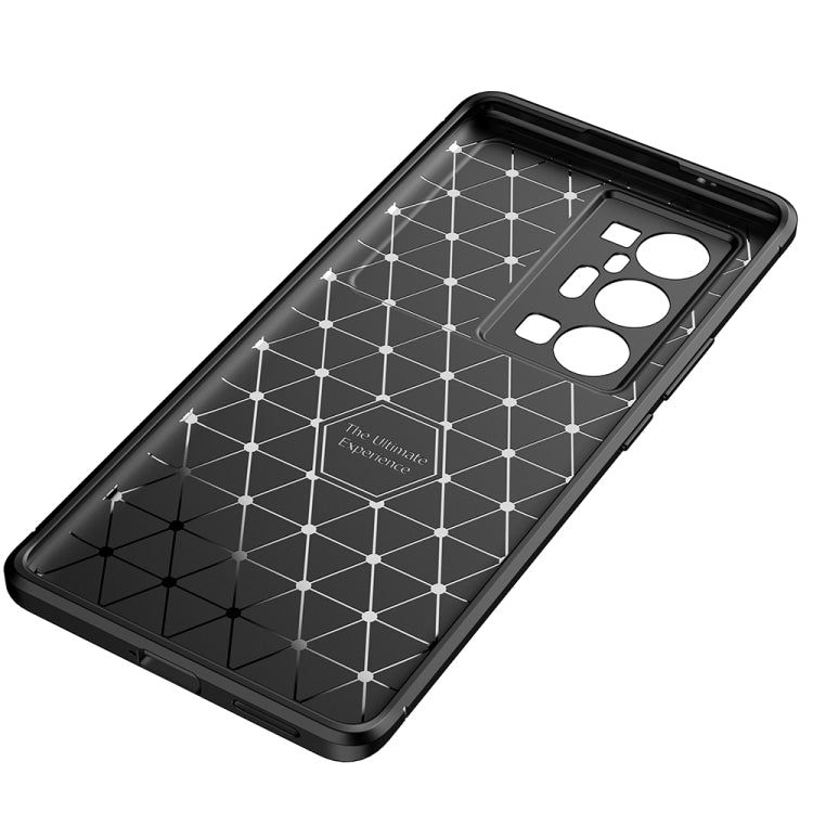 For vivo X70 Pro+ Carbon Fiber Texture Shockproof TPU Case