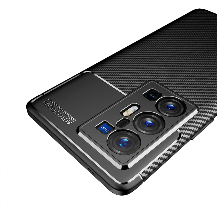 For vivo X70 Pro+ Carbon Fiber Texture Shockproof TPU Case