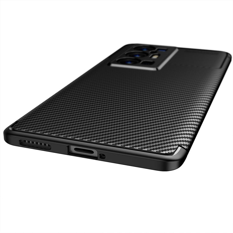 For vivo X70 Pro+ Carbon Fiber Texture Shockproof TPU Case