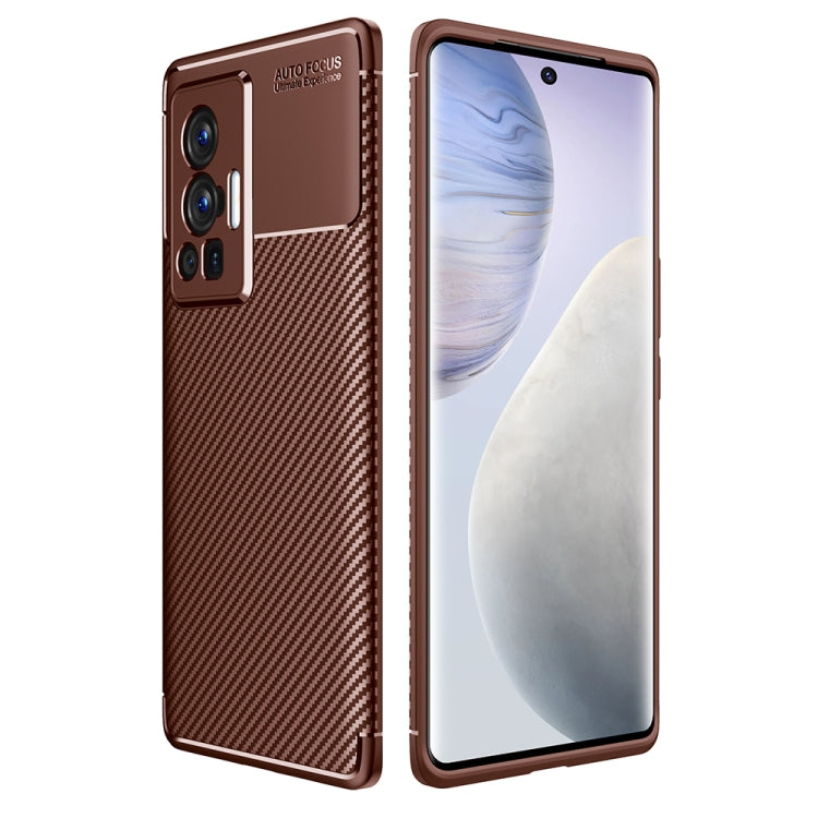 For vivo X70 Pro Carbon Fiber Texture Shockproof TPU Case