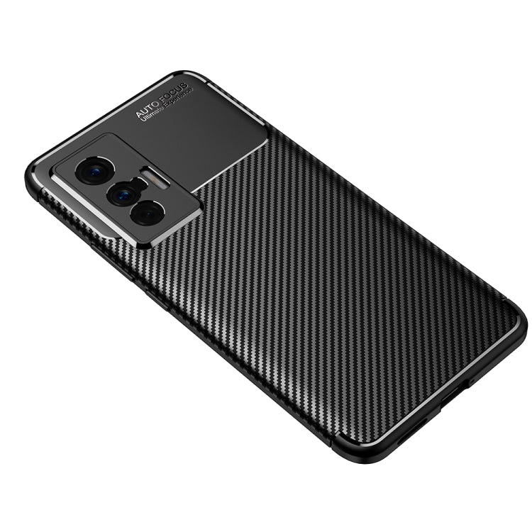 For vivo X70 Carbon Fiber Texture Shockproof TPU Case