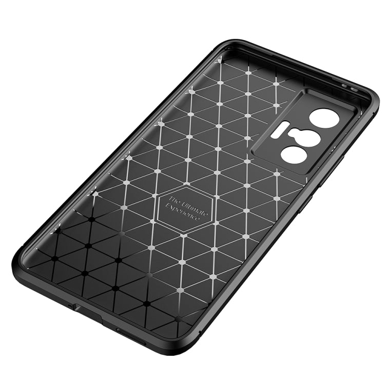 For vivo X70 Carbon Fiber Texture Shockproof TPU Case