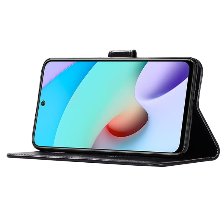 For Xiaomi Redmi 10 Wind Chime Owl Embossing Pattern Horizontal Flip Leather Case with Holder & Card Slots & Wallet