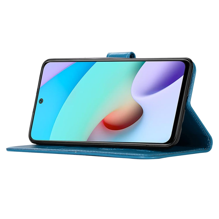 For Xiaomi Redmi 10 Wind Chime Owl Embossing Pattern Horizontal Flip Leather Case with Holder & Card Slots & Wallet