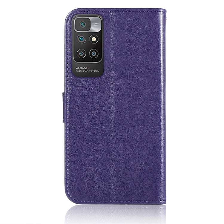 For Xiaomi Redmi 10 Wind Chime Owl Embossing Pattern Horizontal Flip Leather Case with Holder & Card Slots & Wallet