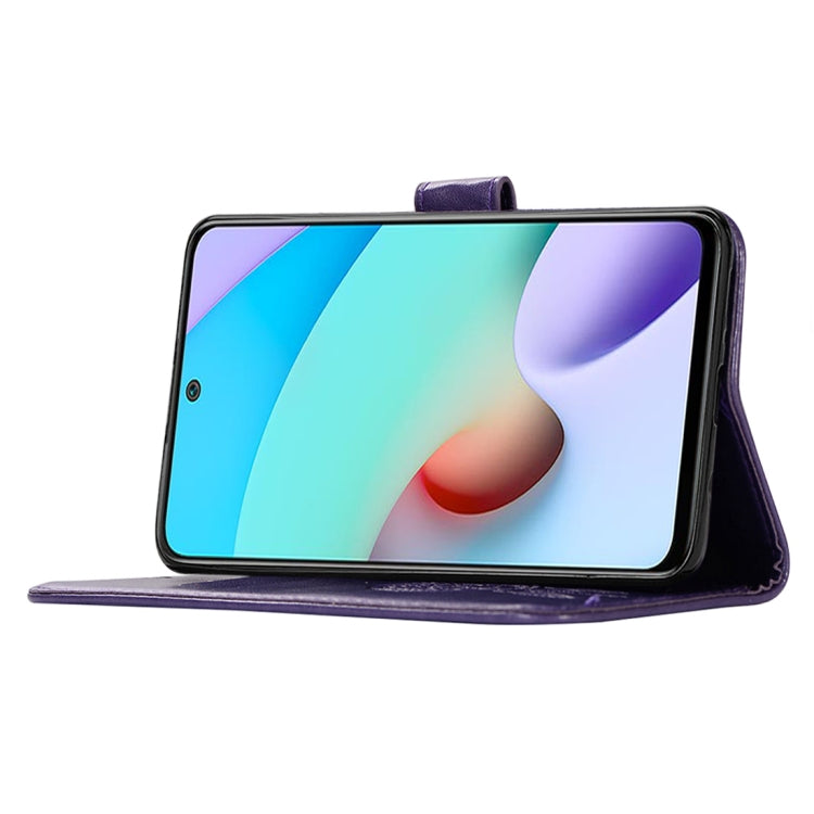 For Xiaomi Redmi 10 Wind Chime Owl Embossing Pattern Horizontal Flip Leather Case with Holder & Card Slots & Wallet