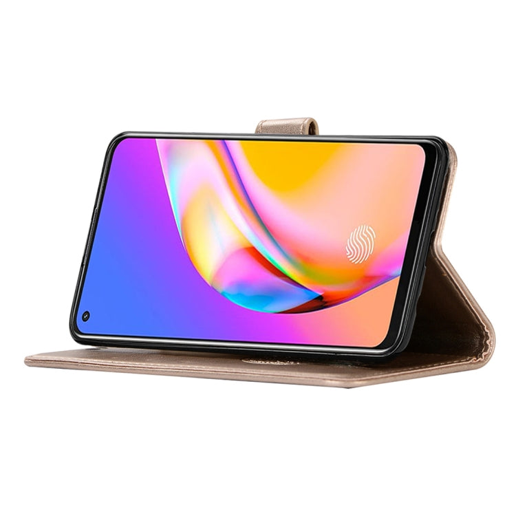 For OPPO A94 / A95 5G Wind Chime Owl Embossing Pattern Horizontal Flip Leather Case with Holder & Card Slots & Wallet