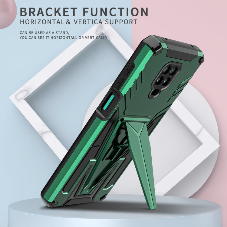 For Xiaomi Redmi Note 9 Pro Super V Armor PC + TPU Shockproof Case with Invisible Holder