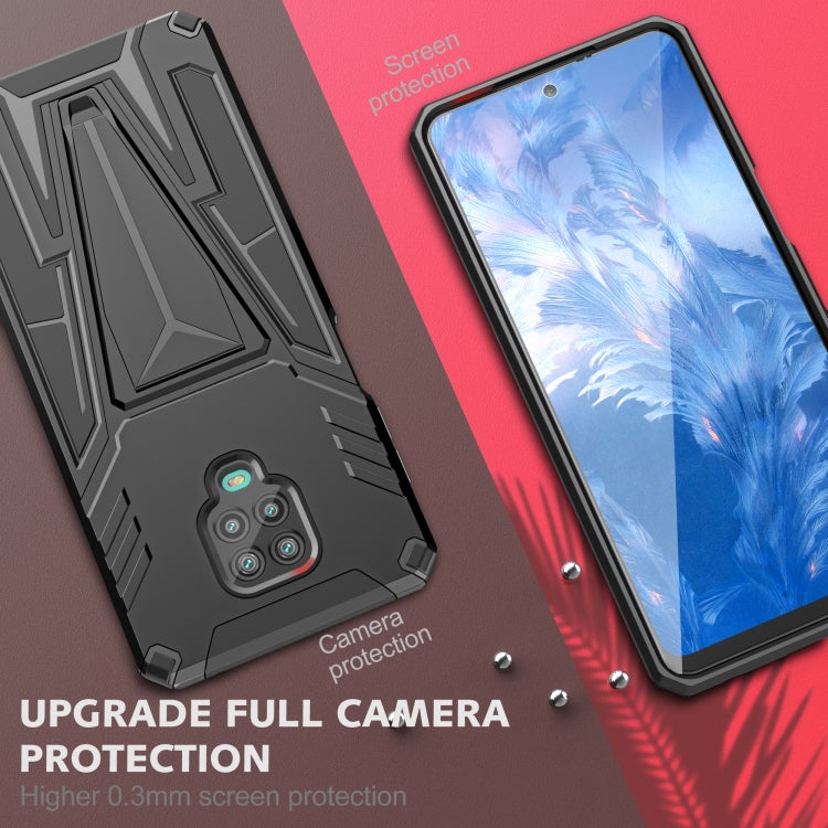 For Xiaomi Redmi Note 9 Pro Super V Armor PC + TPU Shockproof Case with Invisible Holder